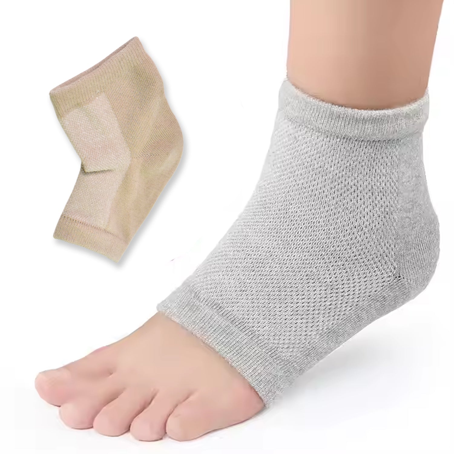 Heel Socks Overnight Heels While You Sleep (1 Pair  Mix Color) Heel Socks Overnight Heels While You Sleep (1 Pair  Mix Color)